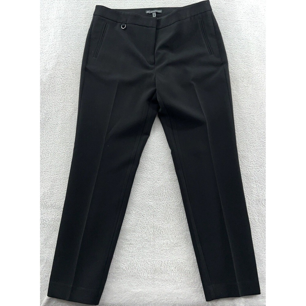 Adrianna Papell Pants Womens Sz 14 Black Stretch Kate Fit Boot Cut Dress Casual
